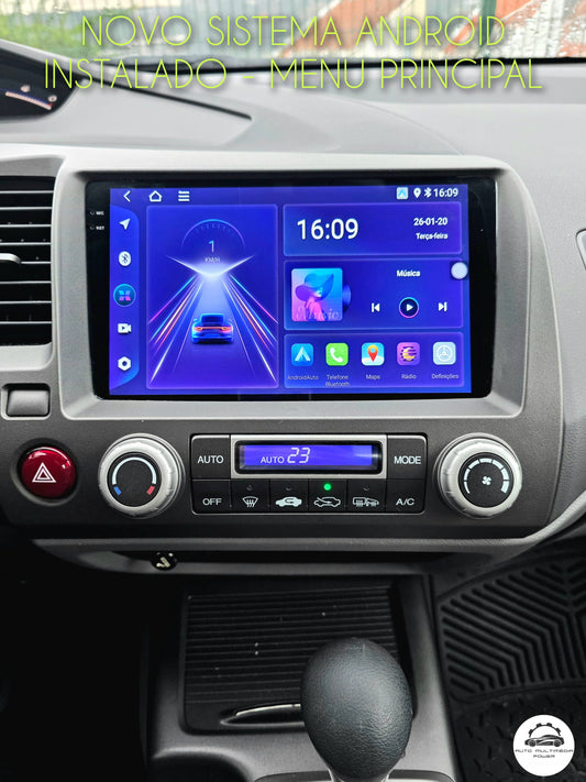HONDA - CIVIC - 2005 a 2011 - Ecrã Touch Screen Android - CarPlay & Android Auto Wireless