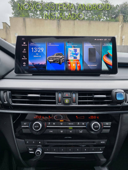 BMW - X5 / X6 - CCC CIC NBT - Ecrã Touch Screen Android 15 - Apple CarPlay & Google Android Auto Wireless