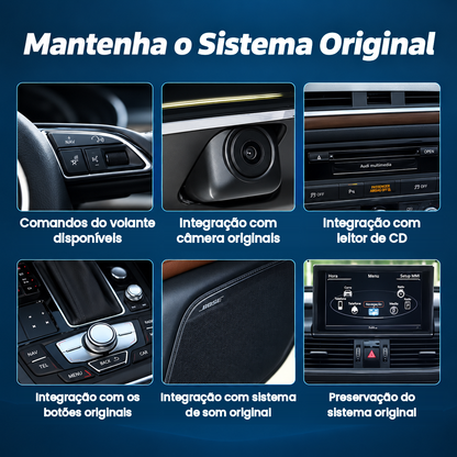 AUDI - Q7 4L - MMI 2G HIGH - Ecrã Touch Screen Android - Apple CarPlay & Google Android Auto Wireless