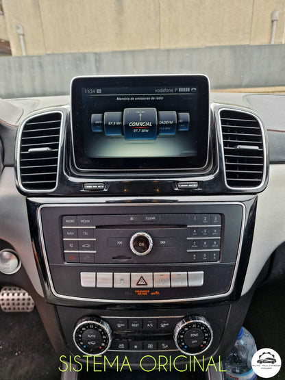 MERCEDES-BENZ - Classe GLE / GLS - Ecrã Touch Screen Android 14 - Apple CarPlay & Google Android Auto Wireless