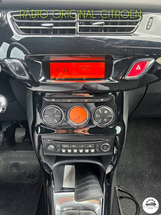 CITROEN - C3 / DS3 - 2010 a 2016 - Ecrã Touch Screen Android - CarPlay & Android Auto Wireless