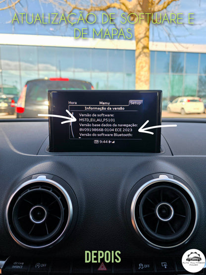 AUDI - Sistema MMI MIB-S MSTD - Cartão SD Atualização Software + Mapas GPS Nav v2024