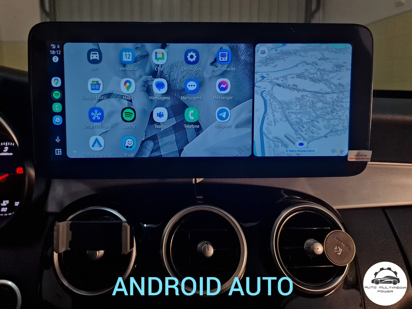 MERCEDES-BENZ - Classe C / GLC / V - Ecrã Touch Screen Android 13 - Apple CarPlay & Google Android Auto Wireless