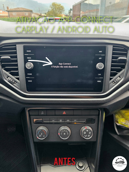 VOLKSWAGEN VW - Sistema MIB3 PREH MOI3 - Ativação OEM Google Android Auto & Apple CarPlay Wireless
