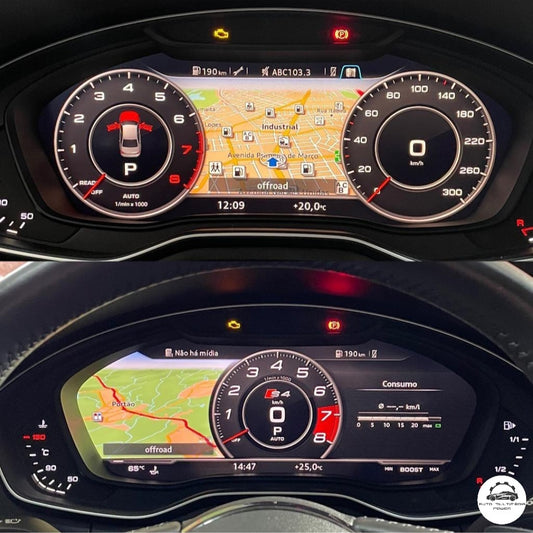 AUDI - Sistema MIB 2 - Ativação Layout Sport (Sport Display) S & RS Virtual Cockpit