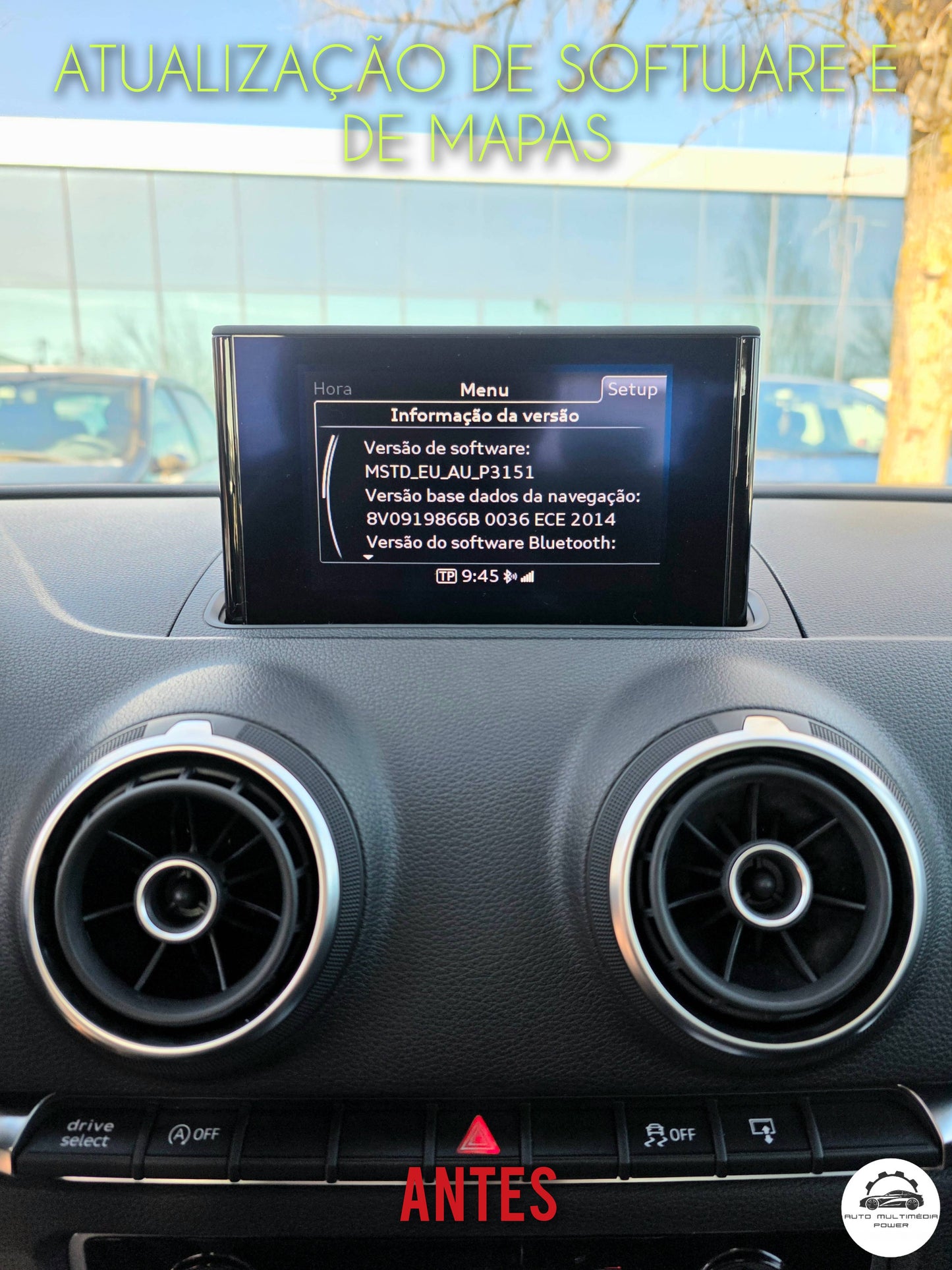 AUDI - Sistema MMI MIB-S MSTD - Cartão SD Atualização Software + Mapas GPS Nav v2024