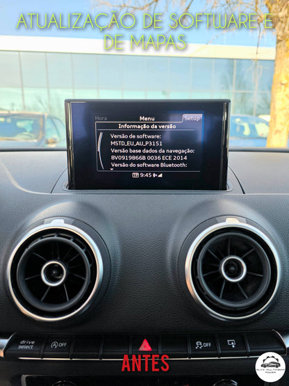 AUDI - Sistema MMI MIB-S MSTD - Cartão SD Atualização Software + Mapas GPS Nav v2024