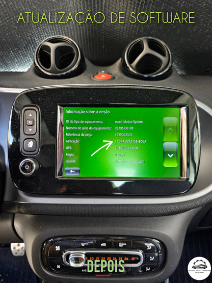 SMART - Sistema Cool & Media P26 Modelo 453 - Ativação Google Android Auto & Apple CarPlay