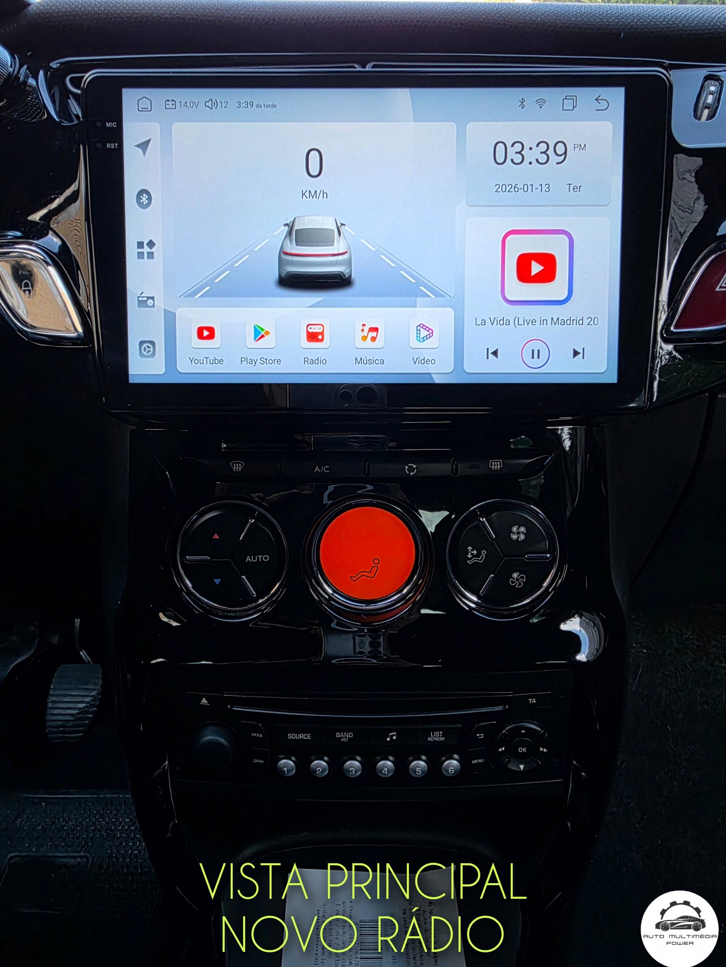 CITROEN - C3 / DS3 - 2010 a 2016 - Ecrã Touch Screen Android - CarPlay & Android Auto Wireless