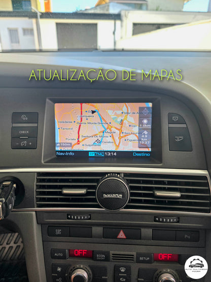 AUDI - Sistema MMI 2G HIGH - DVD Atualização Mapas GPS Nav v20 2020