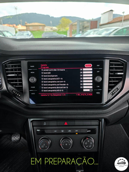 VOLKSWAGEN VW - Sistema MIB3 PREH MOI3 - Ativação OEM Google Android Auto & Apple CarPlay Wireless