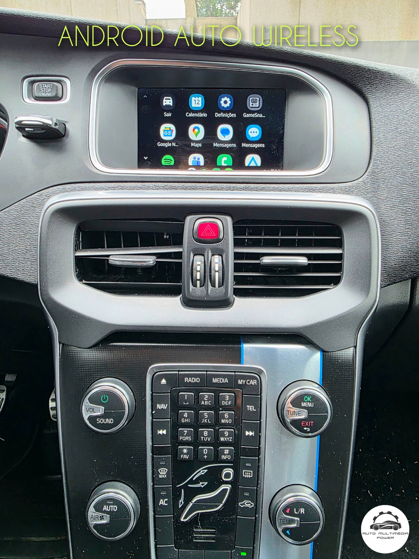 VOLVO - Sistema RTI Sensus Touch IAM 2.1 - Função Apple CarPlay & Google Android Auto Wireless