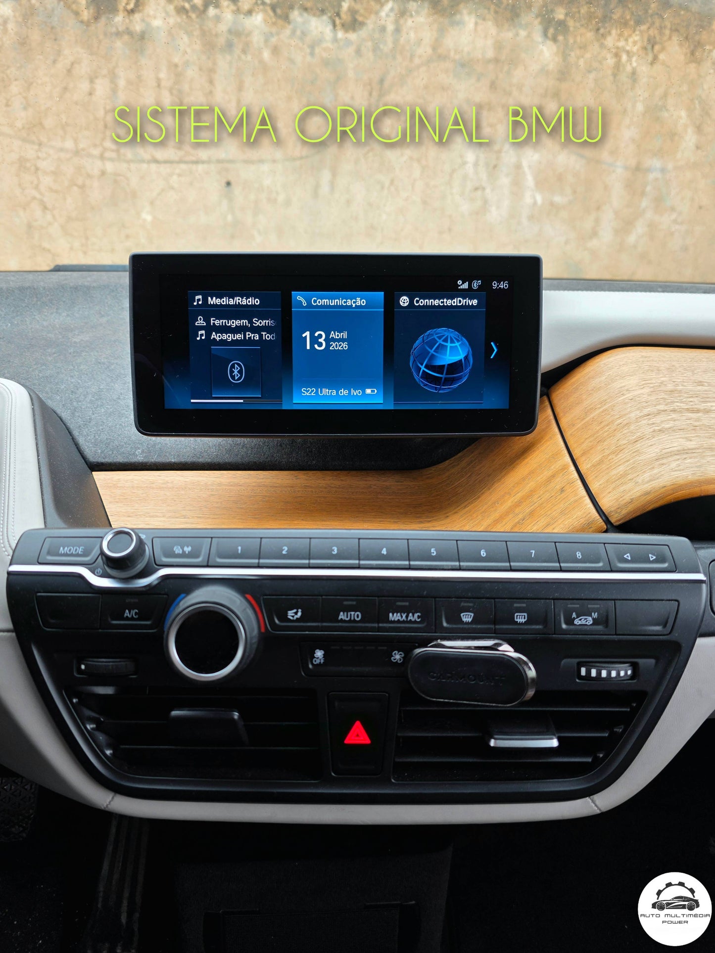 BMW - Modelo i3 - Sistema EVO - Instalação Módulo Apple CarPlay & Google Android Auto Wireless