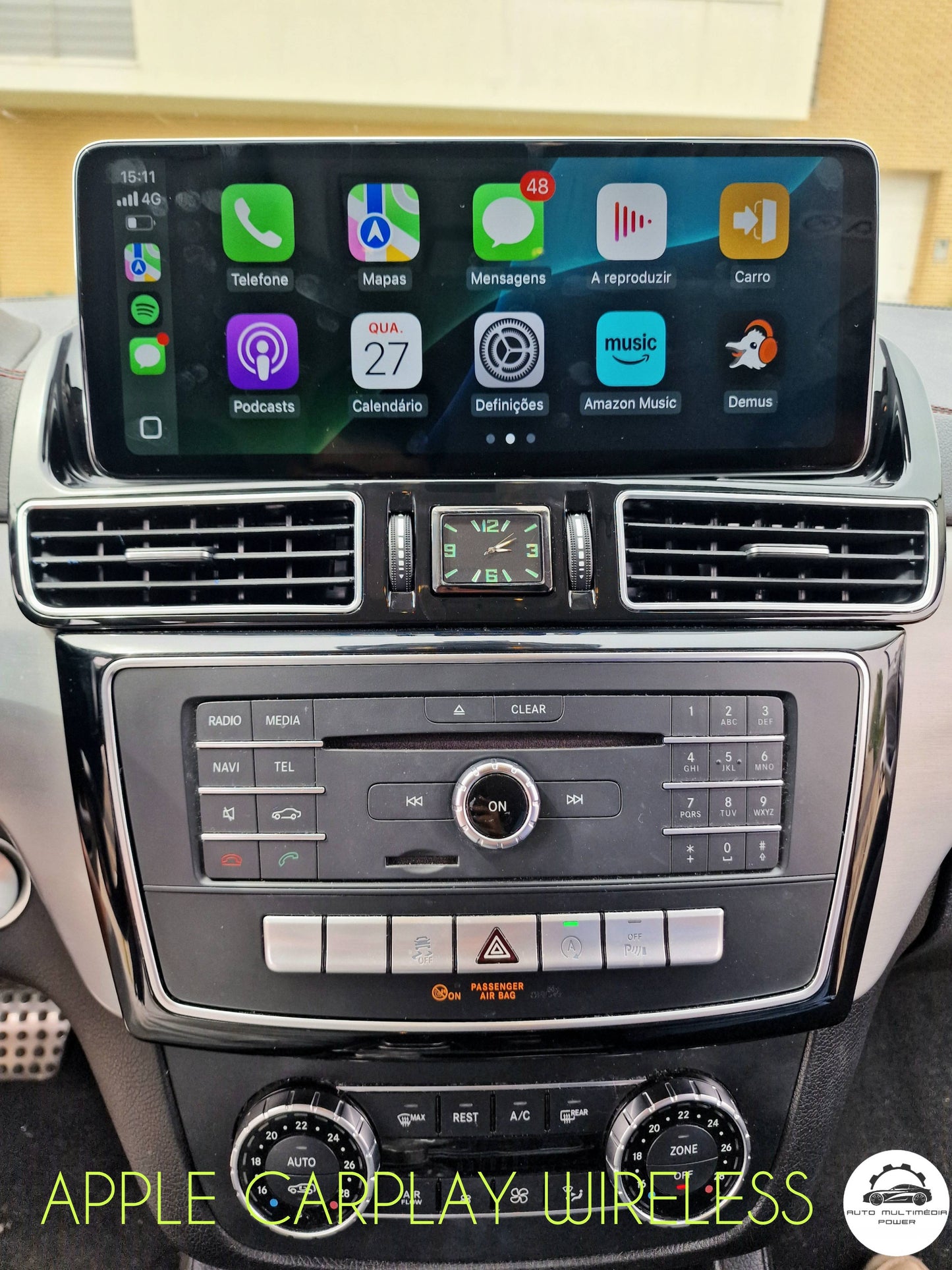 MERCEDES-BENZ - Classe GLE / GLS - Ecrã Touch Screen Android 14 - Apple CarPlay & Google Android Auto Wireless