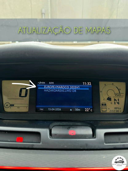 CITROEN MyWay & PEUGEOT WipNav - Sistema RNEG - Cartão SD Atualização Mapas GPS Nav v2025-1