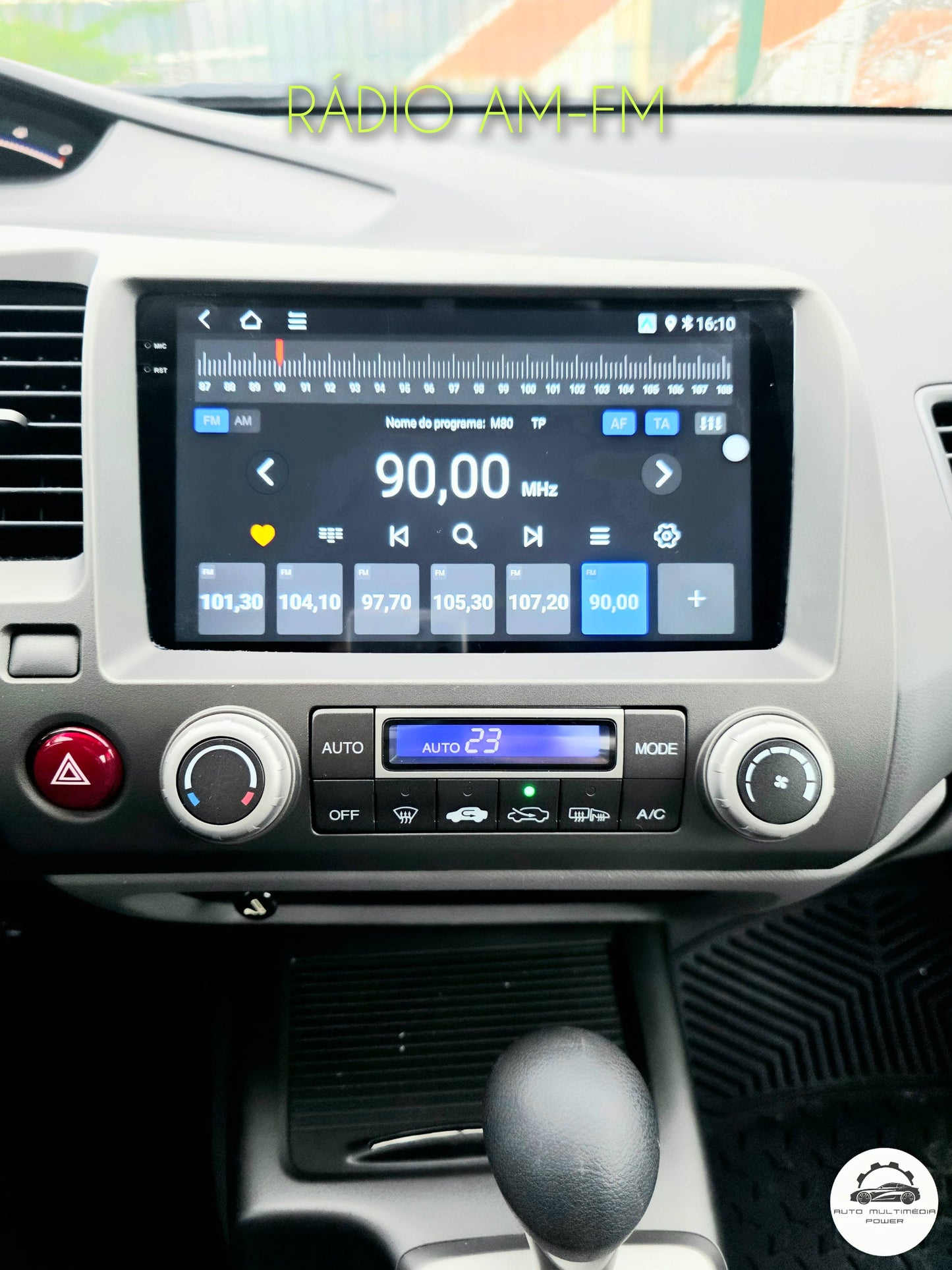 HONDA - CIVIC - 2005 a 2011 - Ecrã Touch Screen Android - CarPlay & Android Auto Wireless