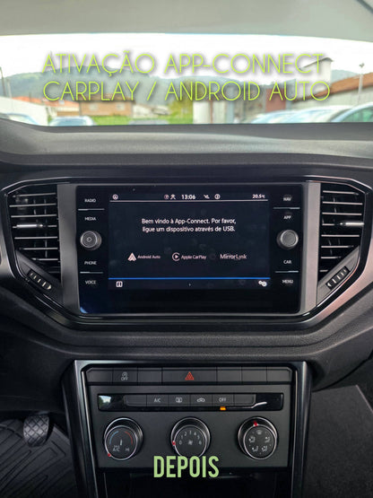 VOLKSWAGEN VW - Sistema MIB3 PREH MOI3 - Ativação OEM Google Android Auto & Apple CarPlay Wireless