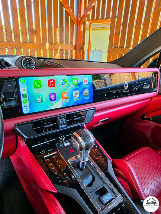 PORSCHE - CAYENNE - PCM 3.0 / 3.1 / 4.0 - Ecrã Touch Screen Duplo Android 14 - Apple CarPlay & Google Android Auto Wireless