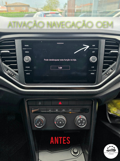 VOLKSWAGEN VW - Sistema MIB3 PREH MOI3 - Ativação OEM Google Android Auto & Apple CarPlay Wireless