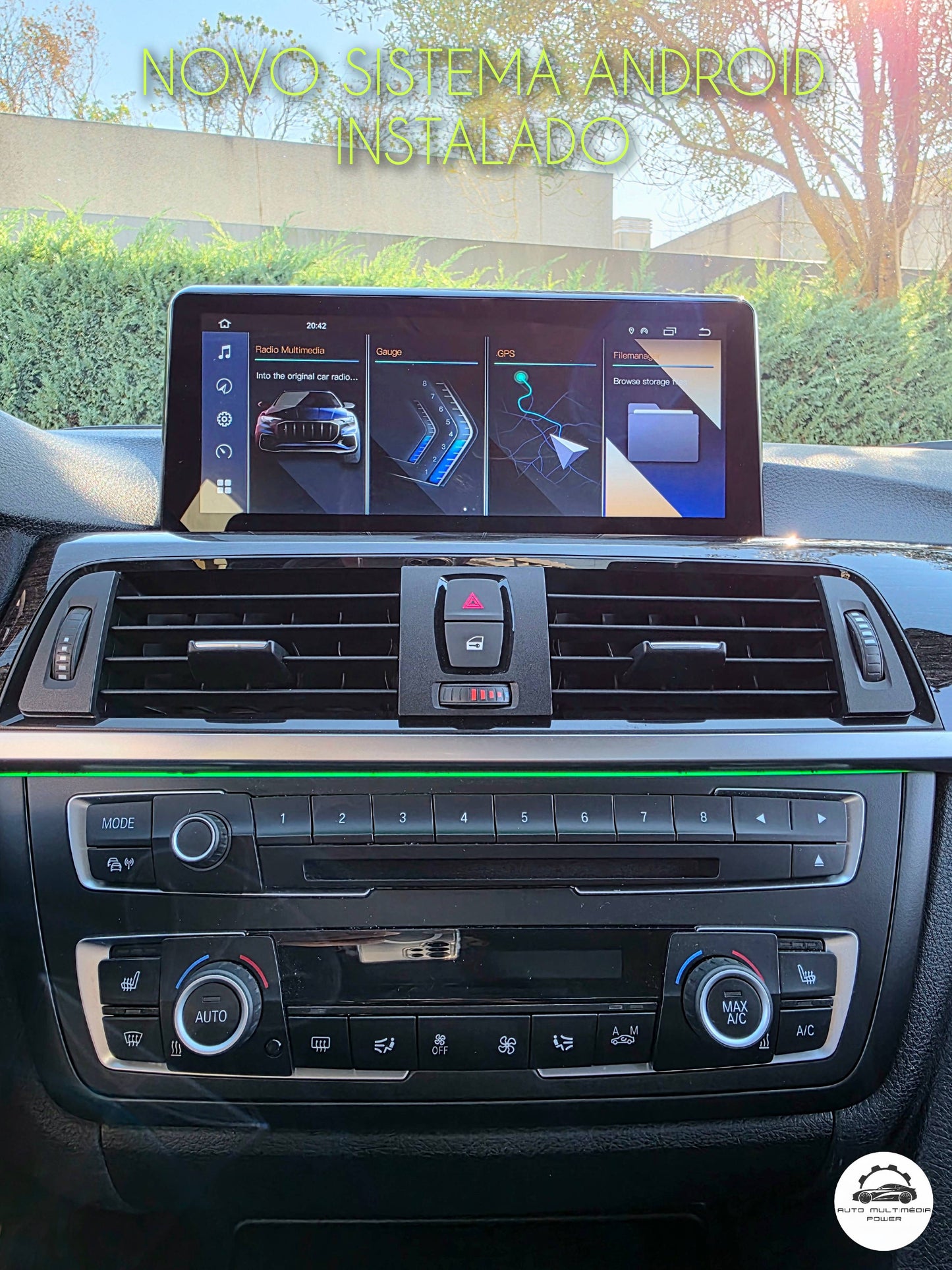 BMW - Série 3 / 4 - CCC CIC NBT EVO - Ecrã Touch Screen Android 15 - Apple CarPlay & Google Android Auto Wireless