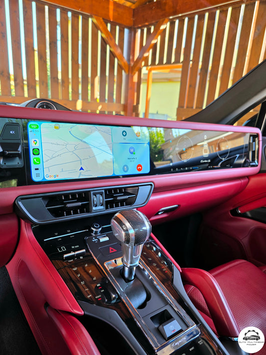 PORSCHE - CAYENNE - PCM 3.0 / 3.1 / 4.0 - Ecrã Touch Screen Duplo Android 14 - Apple CarPlay & Google Android Auto Wireless