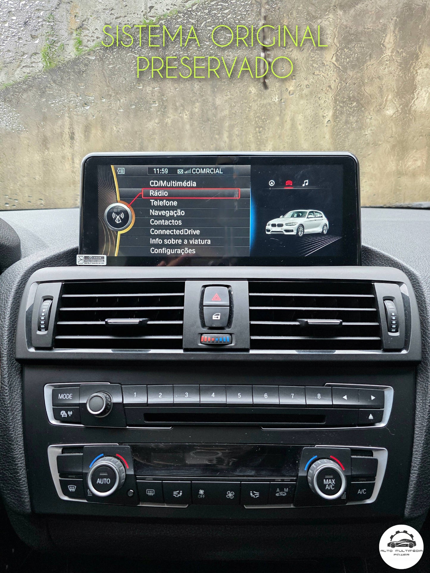 BMW - Série 1 / 2 - CCC CIC NBT EVO - Ecrã Touch Screen Android 15 - Apple CarPlay & Google Android Auto Wireless