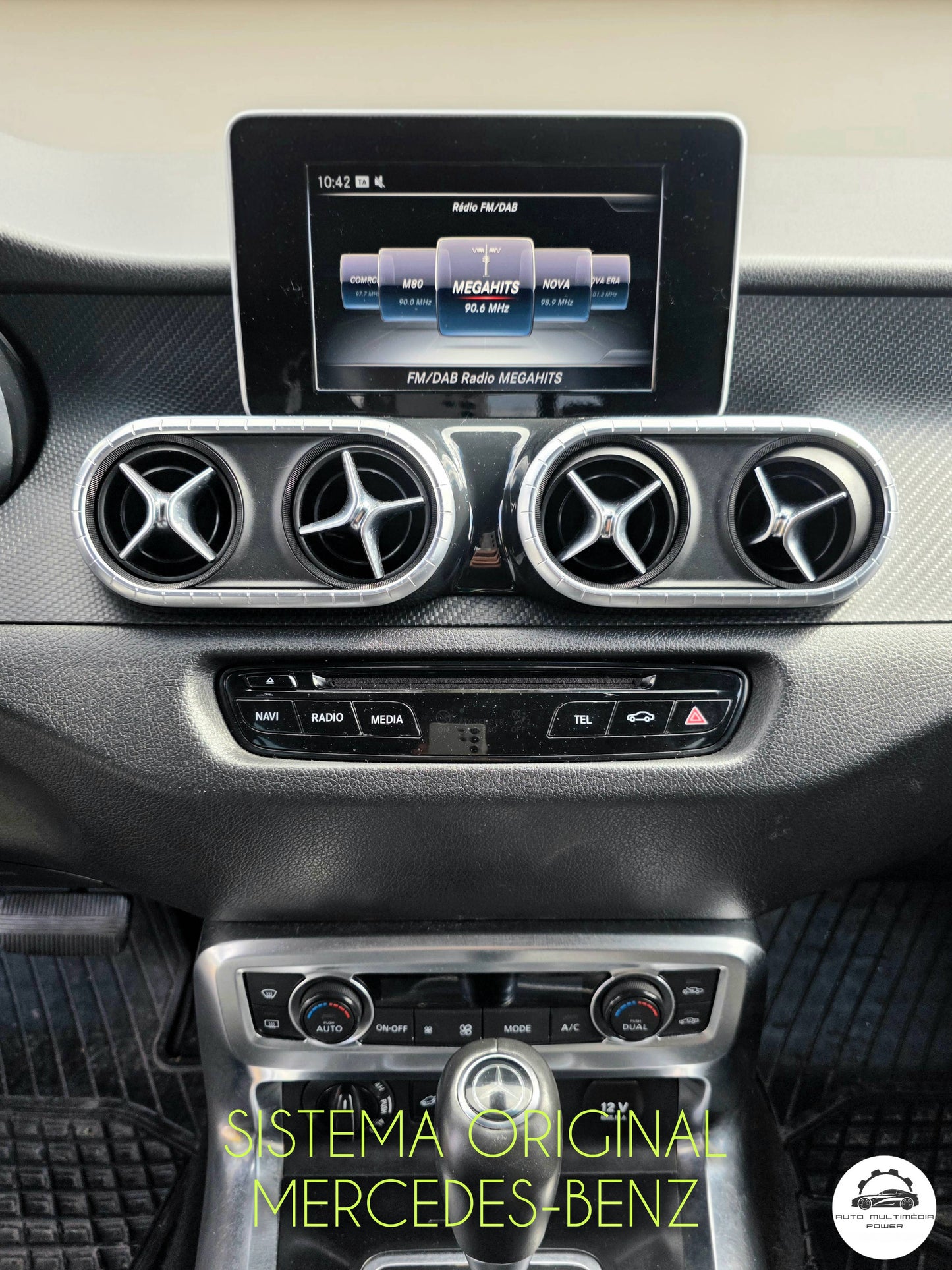 MERCEDES-BENZ - Classe X - Ecrã Touch Screen Android 15 - Apple CarPlay & Google Android Auto Wireless