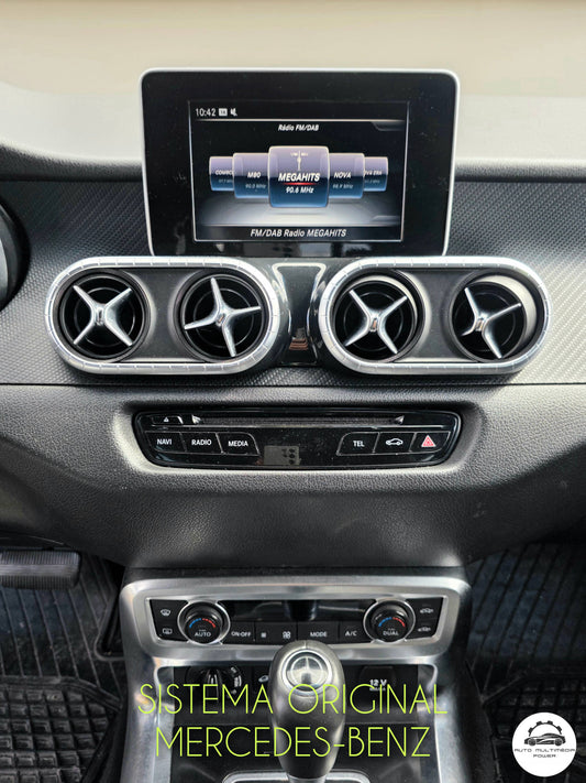 MERCEDES-BENZ - Classe X - Ecrã Touch Screen Android 15 - Apple CarPlay & Google Android Auto Wireless
