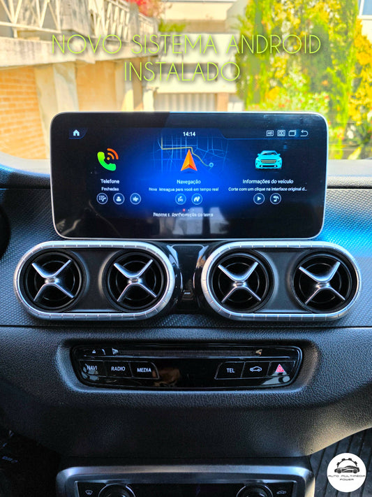 MERCEDES-BENZ - Classe X - Ecrã Touch Screen Android 15 - Apple CarPlay & Google Android Auto Wireless