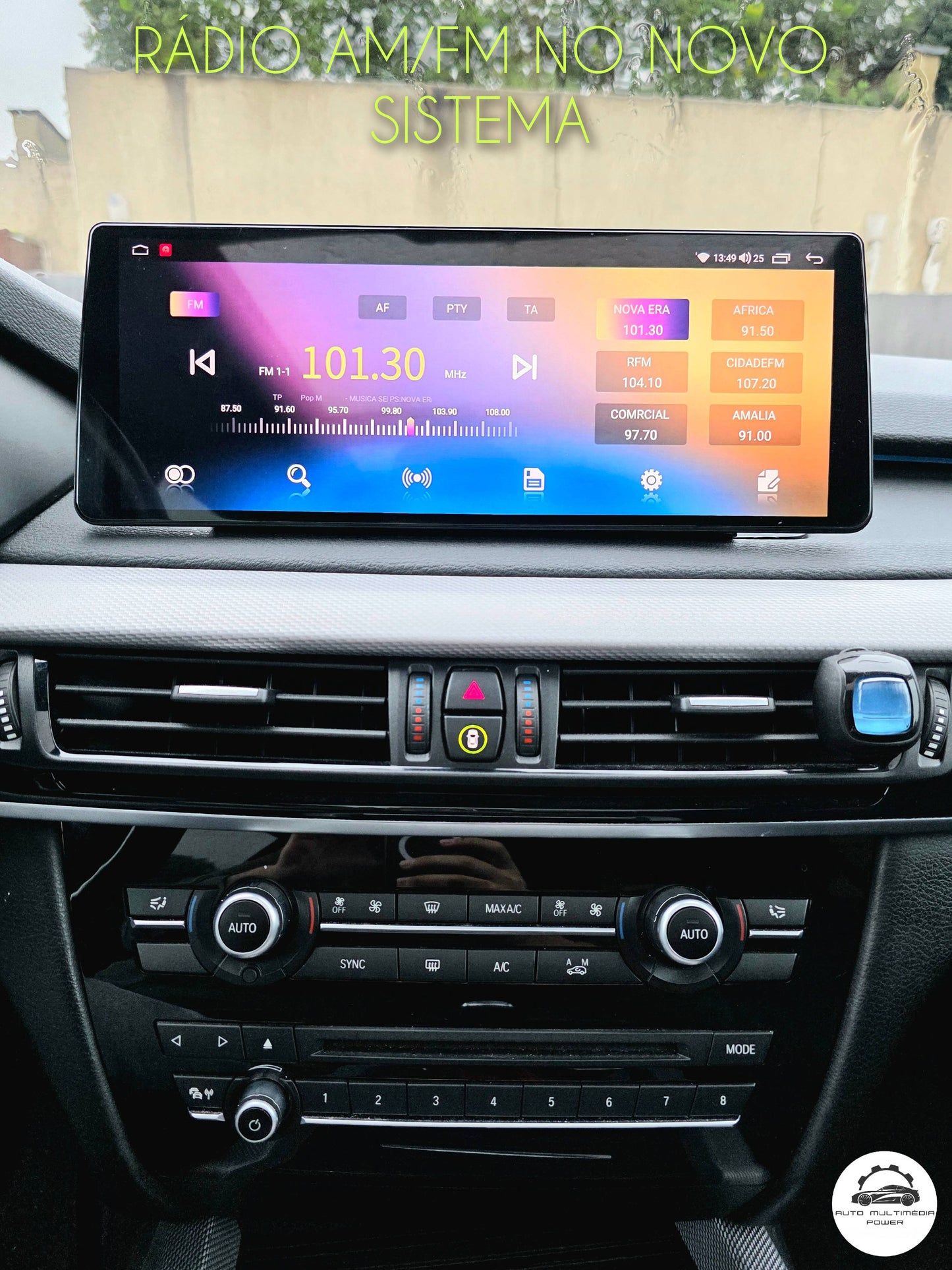 BMW - X5 / X6 - CCC CIC NBT - Ecrã Touch Screen Android 15 - Apple CarPlay & Google Android Auto Wireless