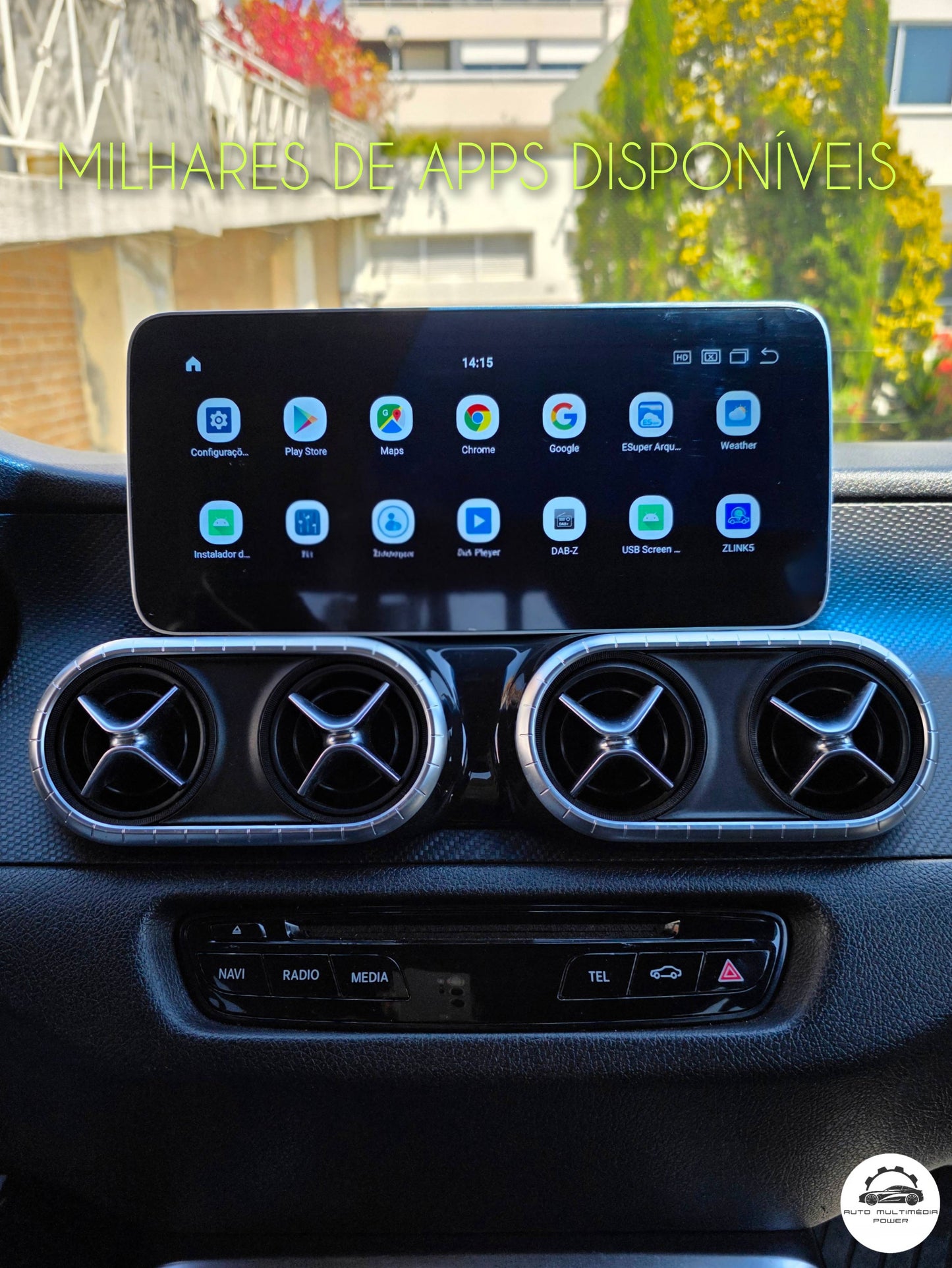 MERCEDES-BENZ - Classe X - Ecrã Touch Screen Android 15 - Apple CarPlay & Google Android Auto Wireless