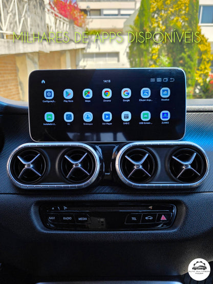 MERCEDES-BENZ - Classe X - Ecrã Touch Screen Android 15 - Apple CarPlay & Google Android Auto Wireless