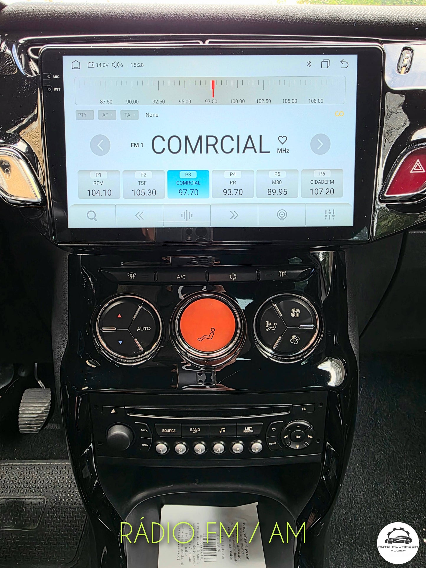 CITROEN - C3 / DS3 - 2010 a 2016 - Ecrã Touch Screen Android - CarPlay & Android Auto Wireless