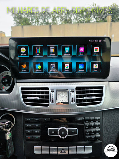 MERCEDES-BENZ - Classe E - Ecrã Touch Screen Android 15 - Apple CarPlay & Google Android Auto Wireless