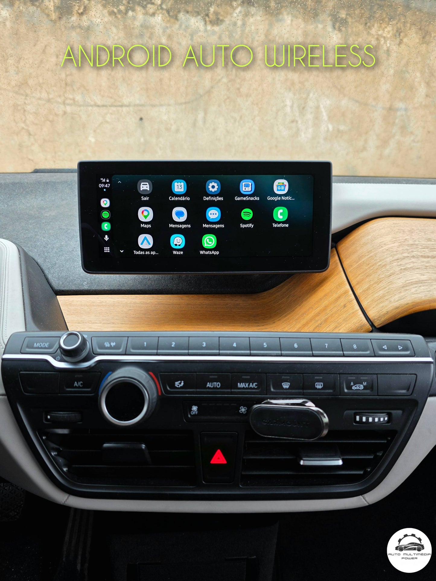BMW - Modelo i3 - Sistema EVO - Instalação Módulo Apple CarPlay & Google Android Auto Wireless
