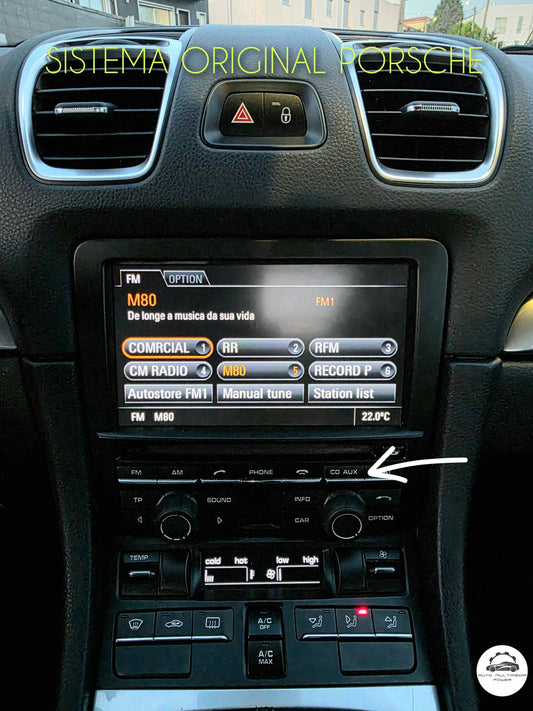 PORSCHE - Sistema CDR 3.1 - Instalação Função Apple CarPlay & Google Android Auto Wireless
