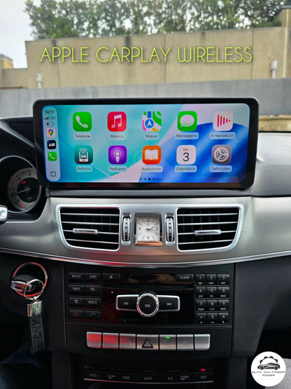 MERCEDES-BENZ - Classe E - Ecrã Touch Screen Android 15 - Apple CarPlay & Google Android Auto Wireless