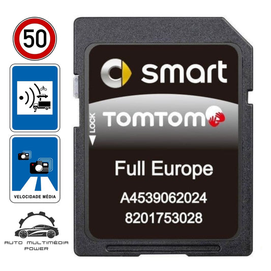 SMART - Sistema Cool & Media P26 Modelo 453 - Cartão SD Atualização Mapas GPS Nav v2025