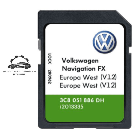 VOLKSWAGEN VW / SEAT / SKODA - Sistema RNS 310 - Cartão SD FX Atualização Mapas GPS Nav v12 2021